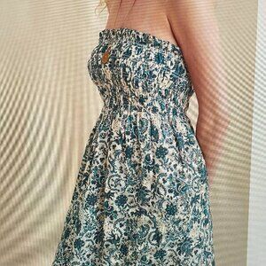 Faherty Maxi Dress - Blue Margarita - Smocked